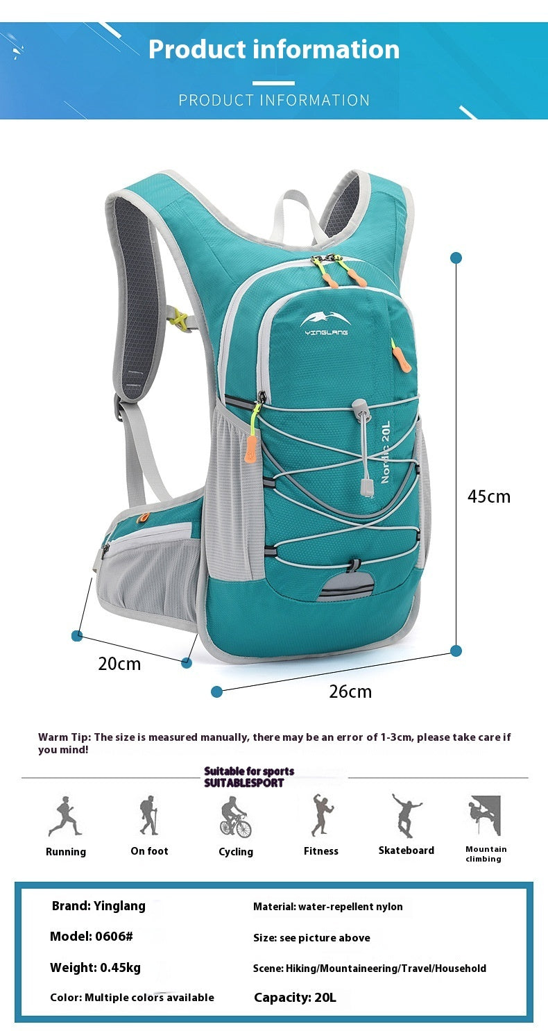 Outdoor Minimalist Printed Cycling Water Bag Backpack